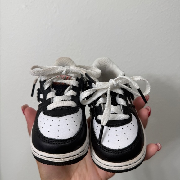 Nike Kids Zebra Print Black and White Sneakers - Picture 2 of 9
